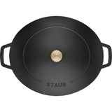 Staub Cast Iron 6.25-qt Shallow Oval Dutch Oven - Black