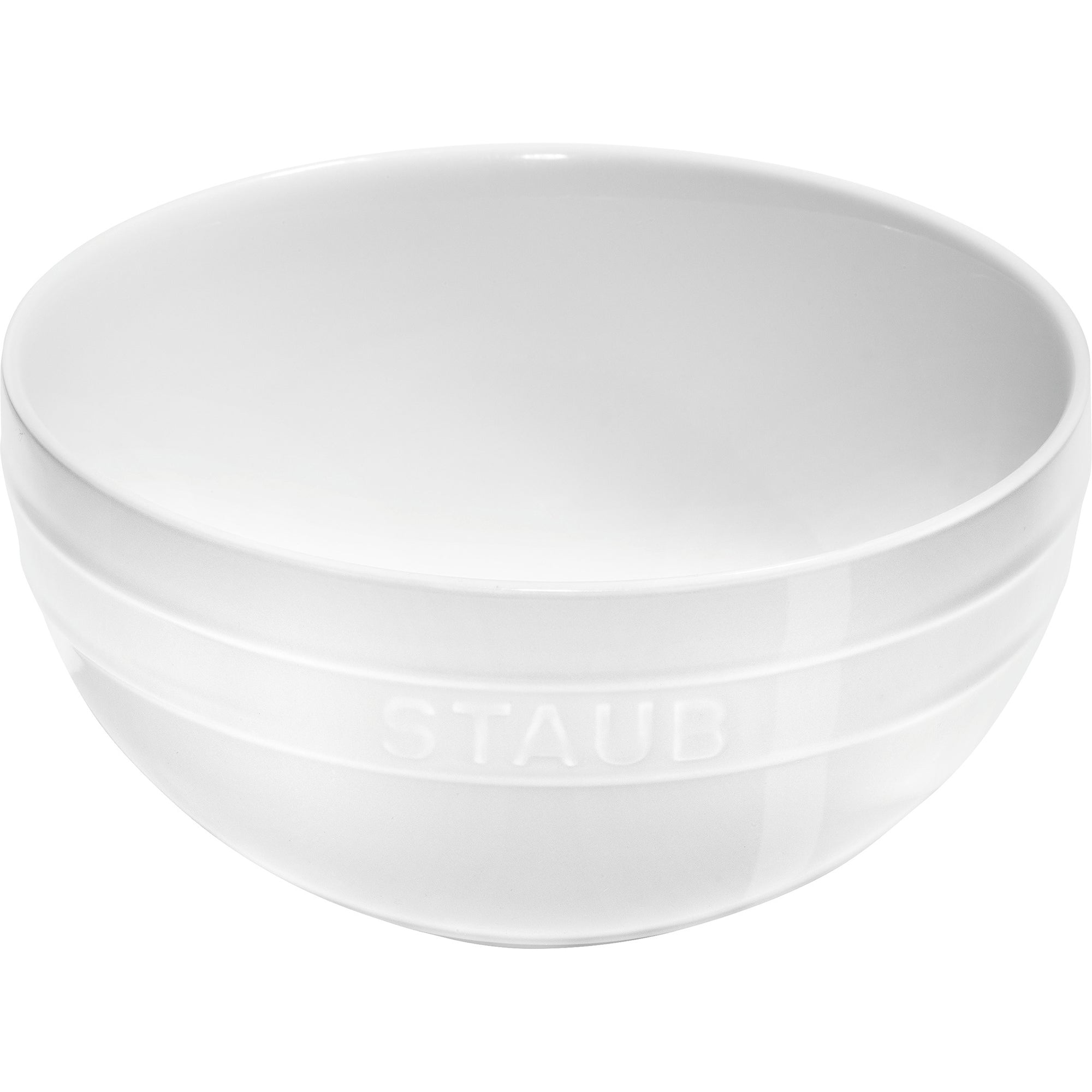 Staub Ceramic 2-pc Nested Mixing Bowl Set - White