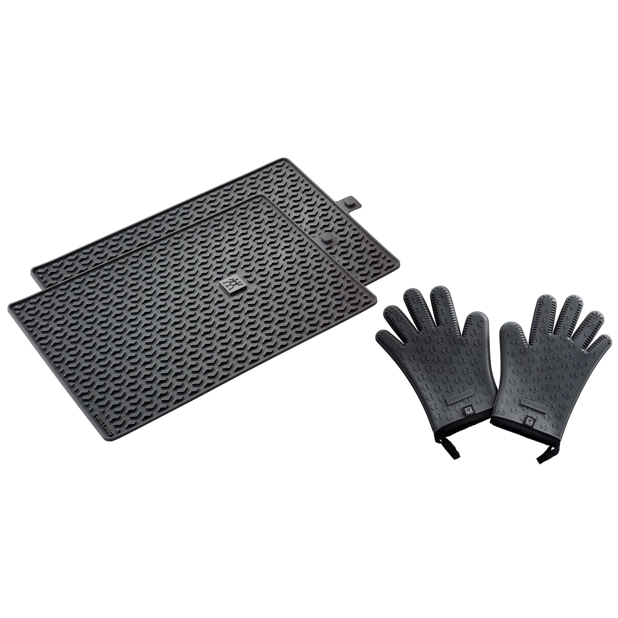 Zwilling BBQ+ 3-pc Silicone Grill Mat & Gloves Set