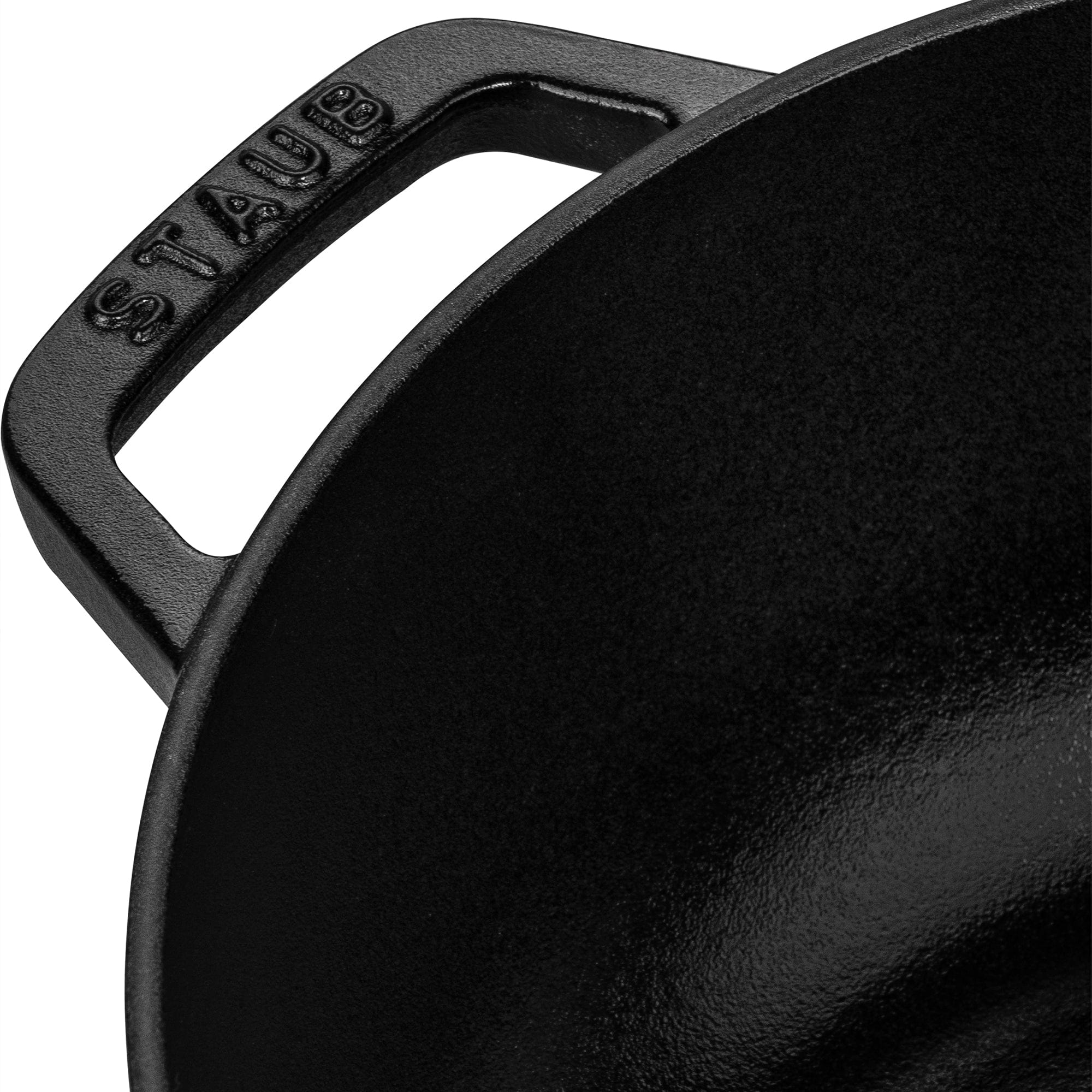 Staub Cast Iron 3.75-qt Essential French Oven with Dragon Lid - Matte Black