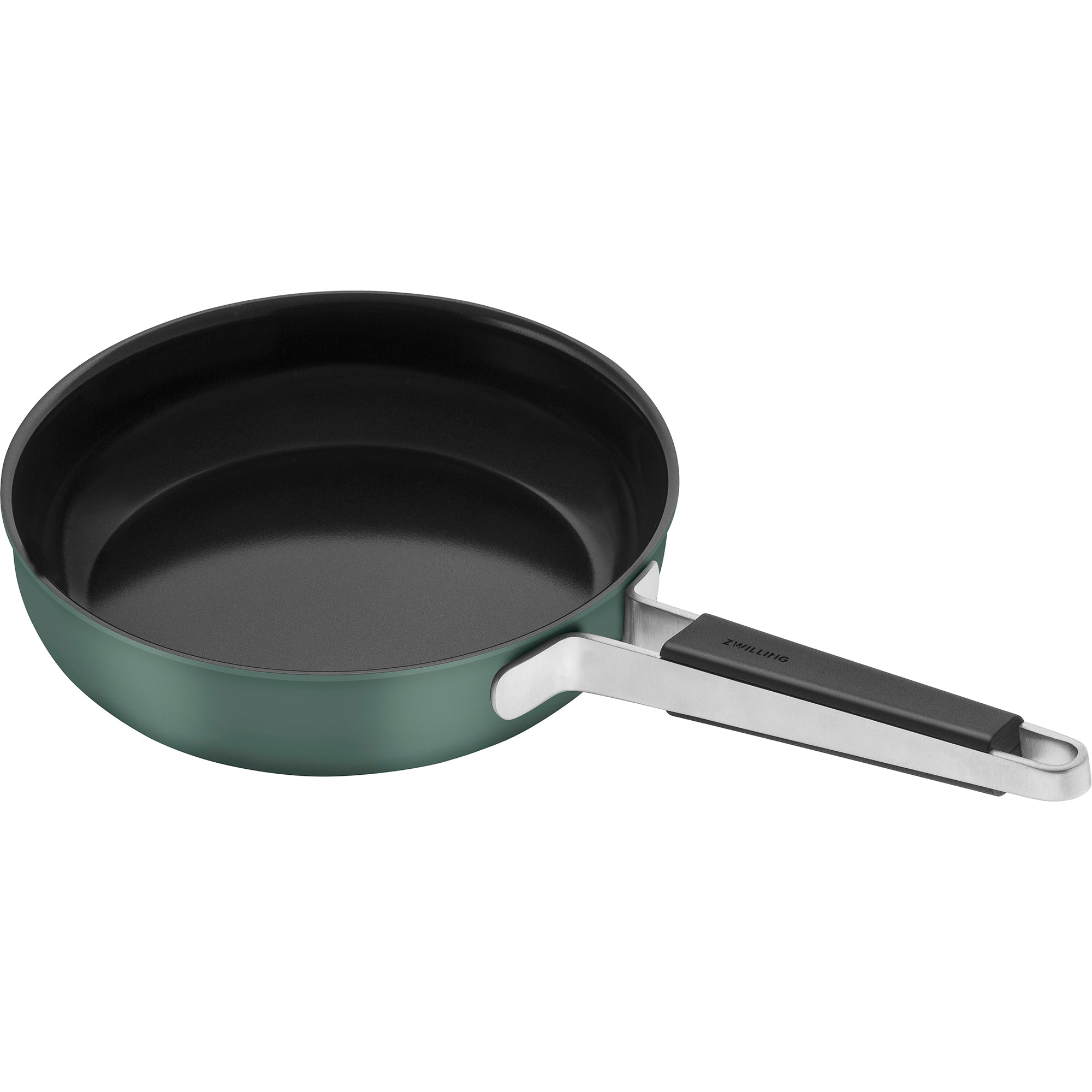 Zwilling Pure 9.5-inch Stainless Steel Ceramic Nonstick Fry Pan, Green