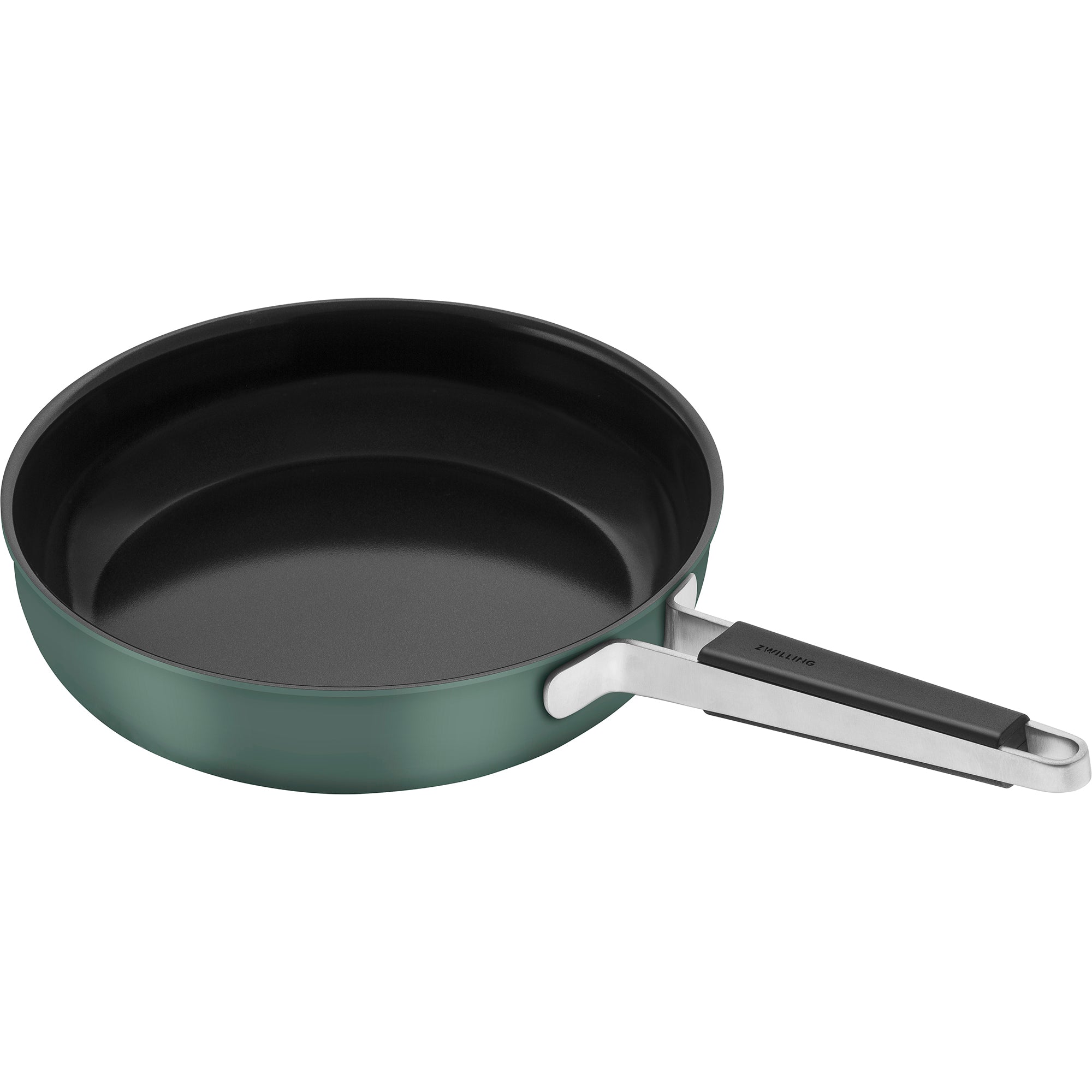 Zwilling Pure 11-inch Stainless Steel Ceramic Nonstick Fry Pan, Green