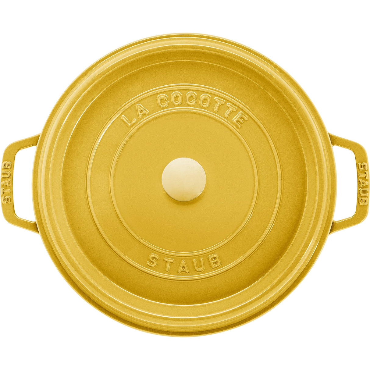 Staub Cast Iron 5.5-qt Round Cocotte, Dutch Oven - Citron