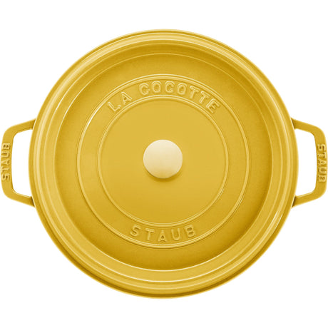 Staub Cast Iron 5.5-qt Round Cocotte, Dutch Oven - Citron