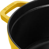 Staub Cast Iron 5.5-qt Round Cocotte, Dutch Oven - Citron