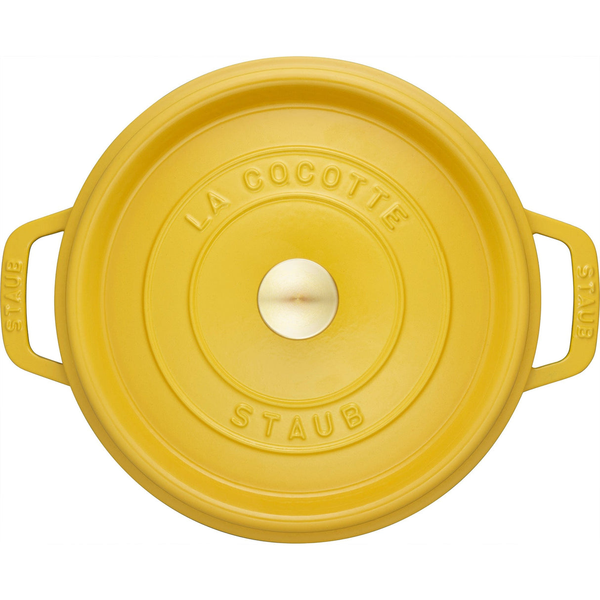 Staub Cast Iron 4-qt Round Dutch Oven - Citron