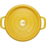 Staub Cast Iron 4-qt Round Dutch Oven - Citron
