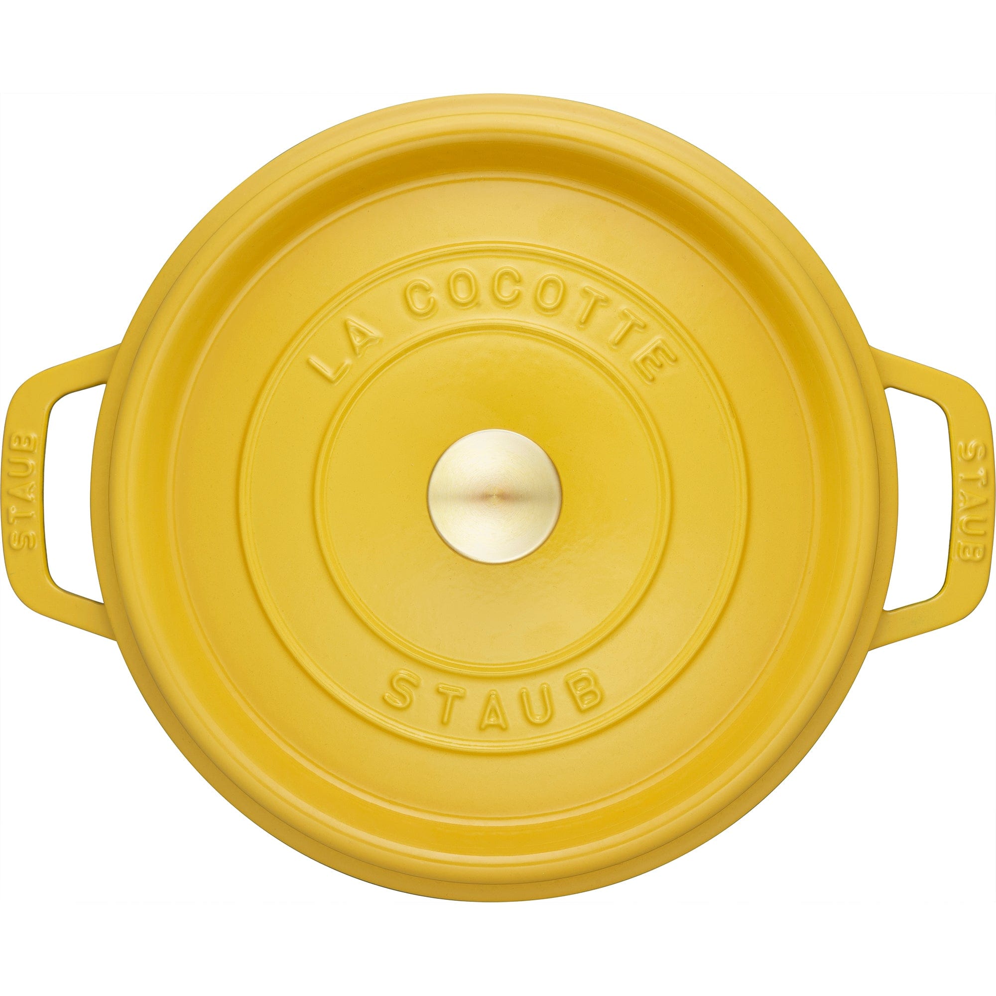 Staub Cast Iron 4-qt Round Dutch Oven - Citron