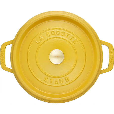 Staub Cast Iron 4-qt Round Dutch Oven - Citron