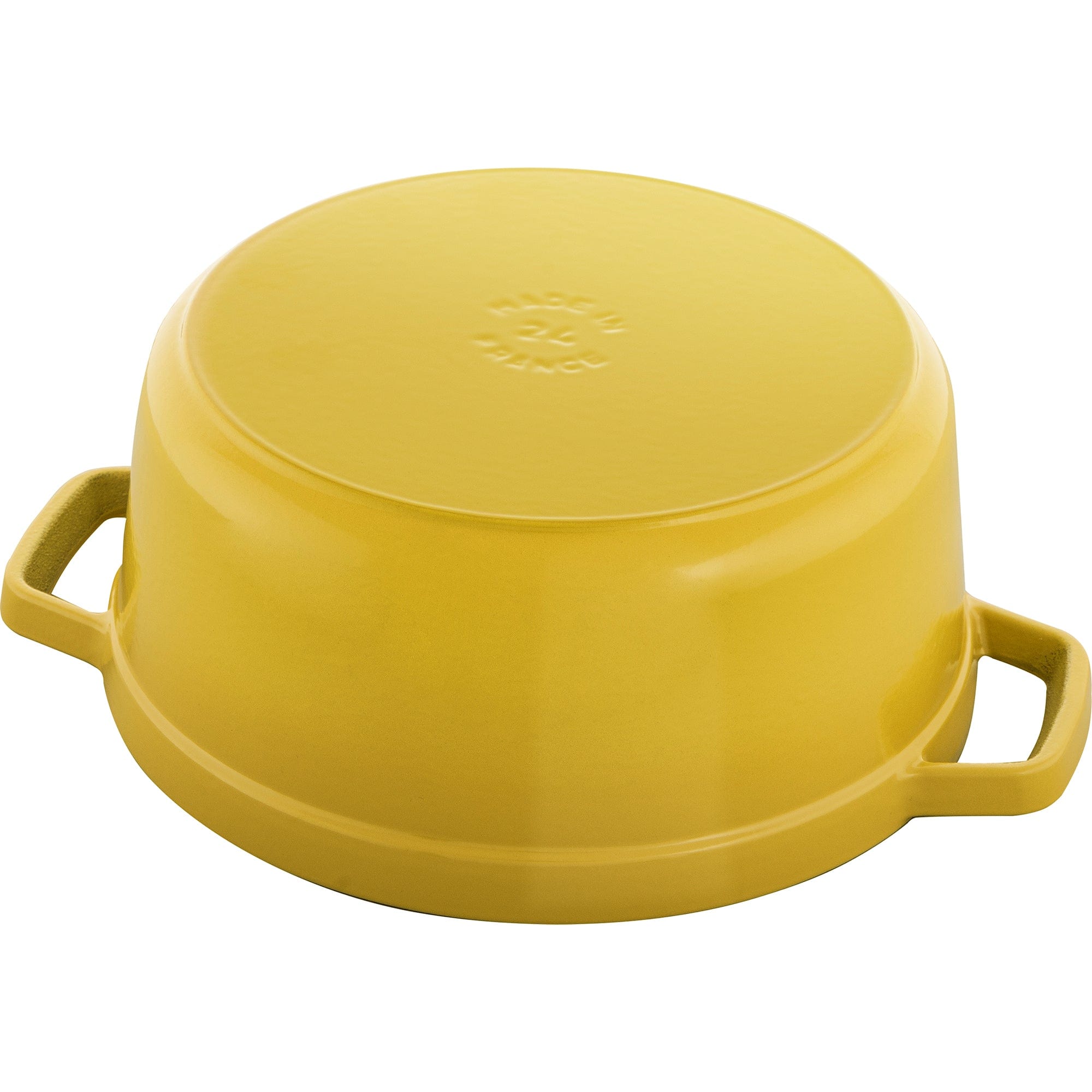 Staub Cast Iron 4-qt Round Dutch Oven - Citron