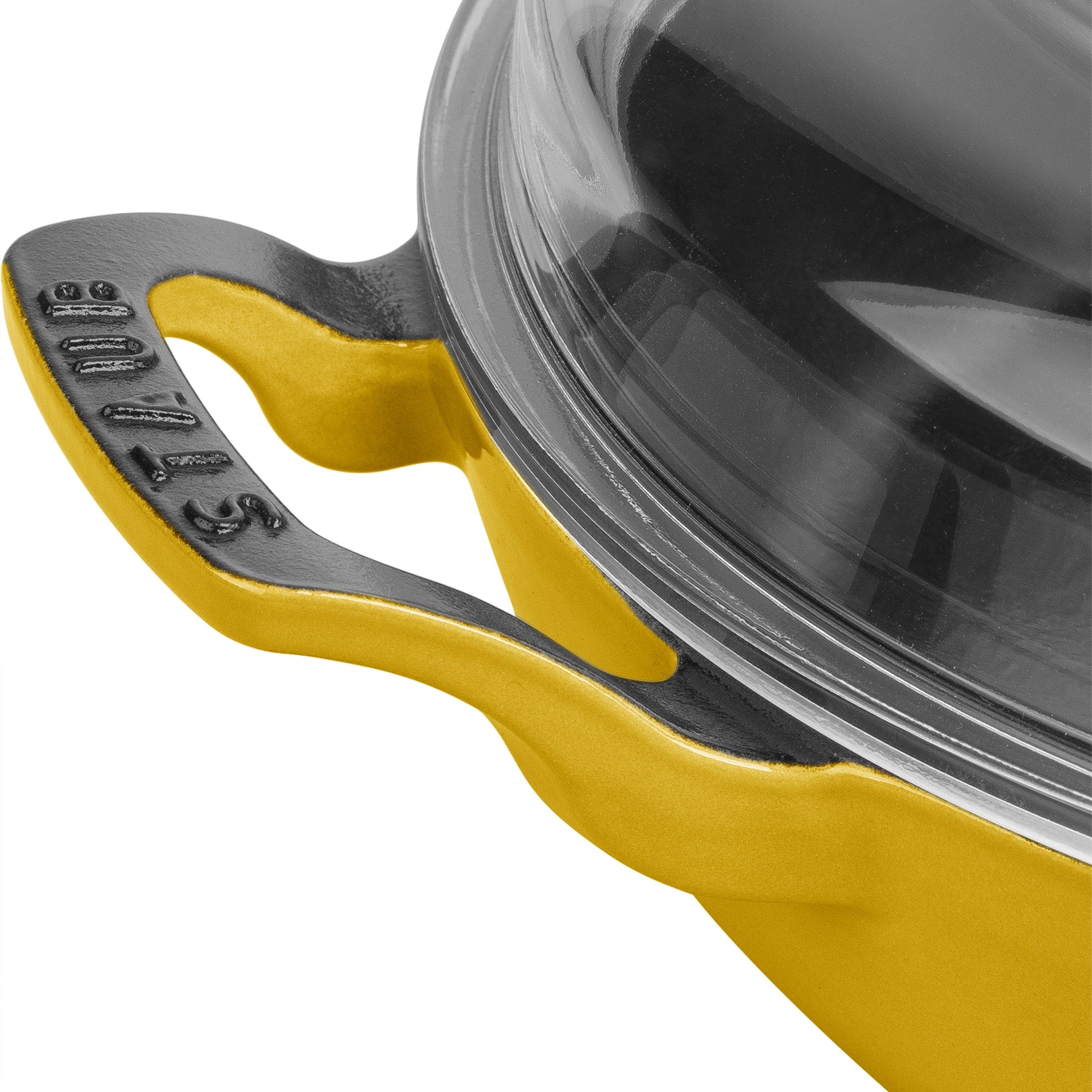 Staub Cast Iron 3.5-qt Braiser with Glass Lid - Citron