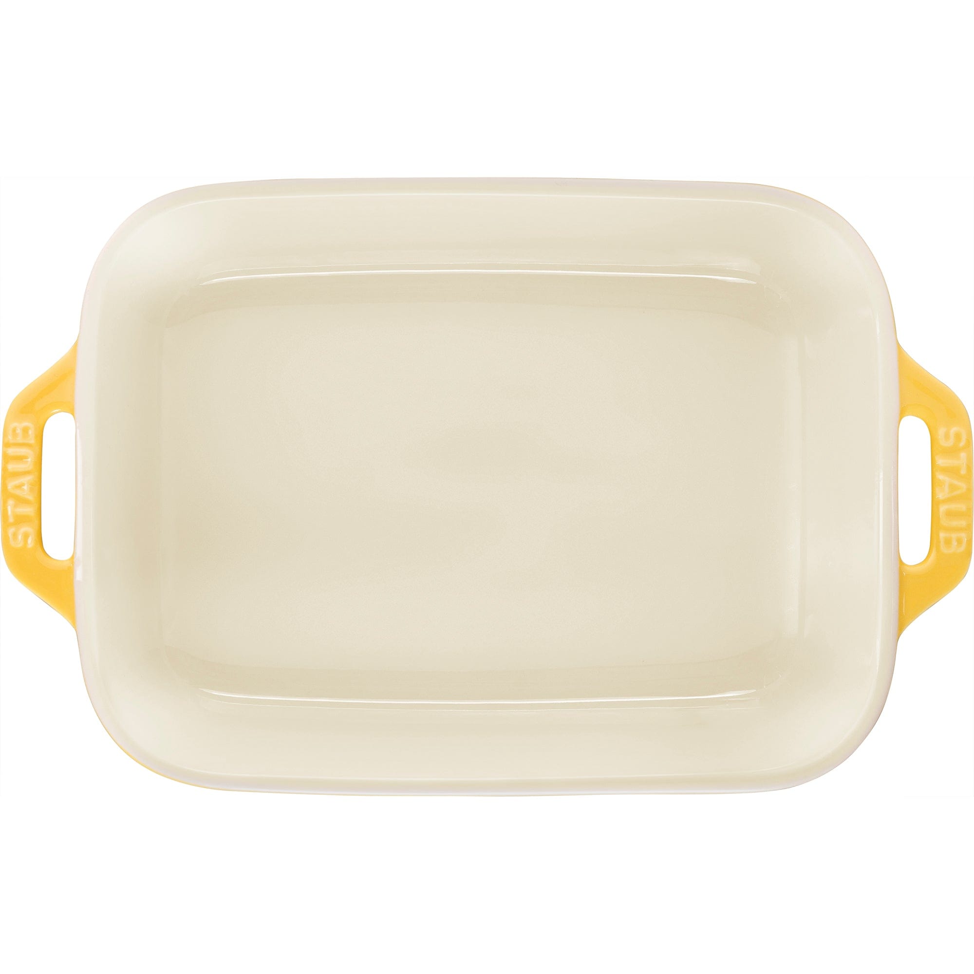 Staub Ceramic Rectangular Baking Dish Set, Casserole Dish, 2-Piece, Citron