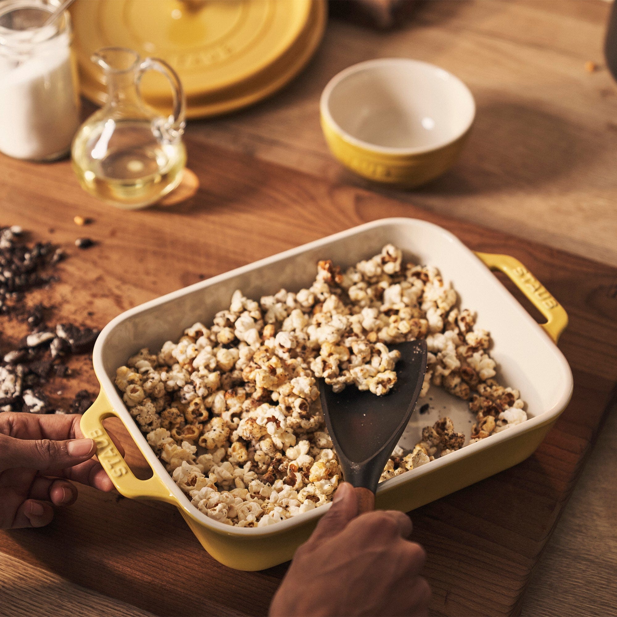 Staub Ceramic 3-pc Rectangular Baking Dish Set - Citron