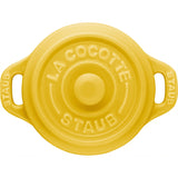 Staub Ceramic 3-pc Mini Round Cocotte Set - Citron