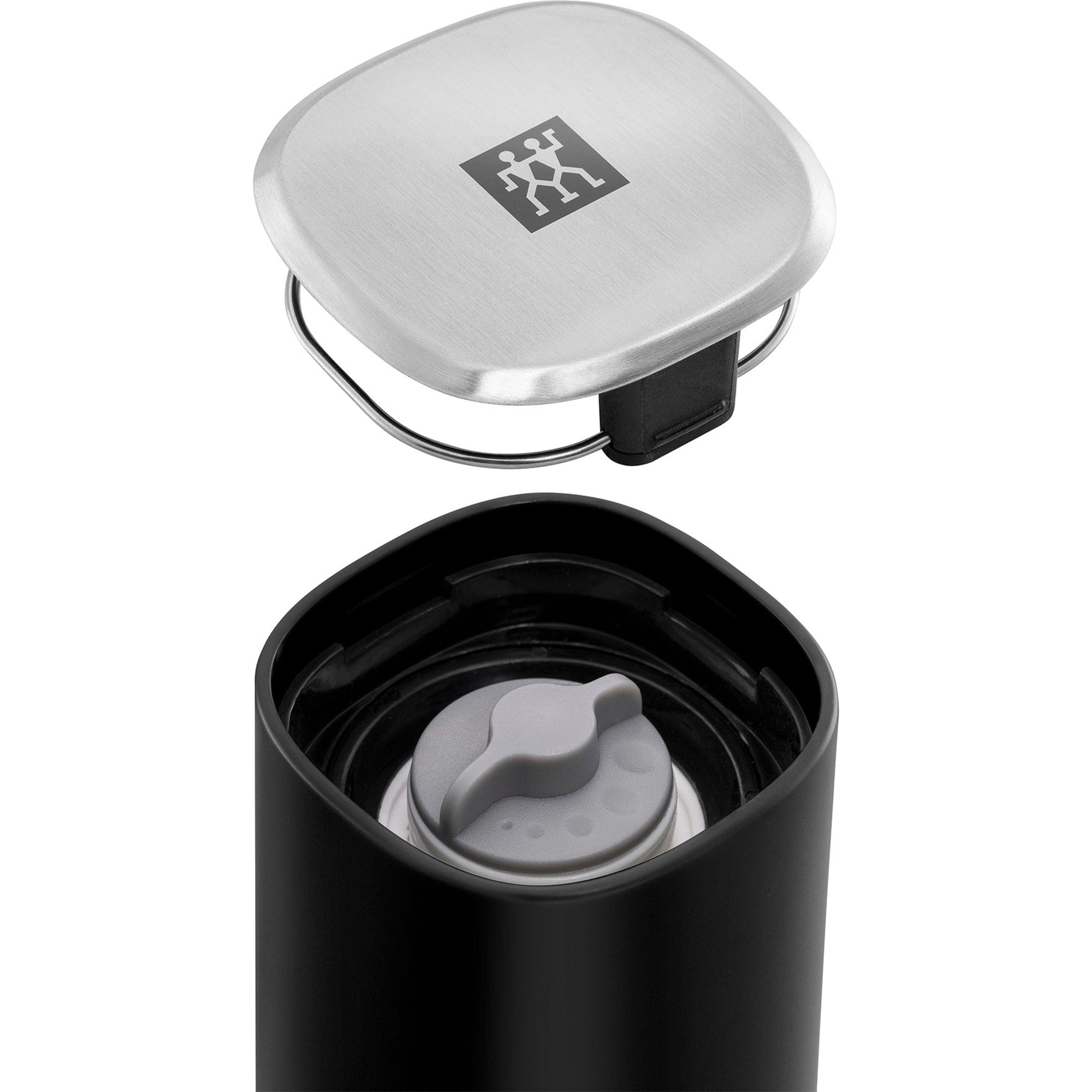 Zwilling Spices Upside-Down Manual Spice Mill, Black