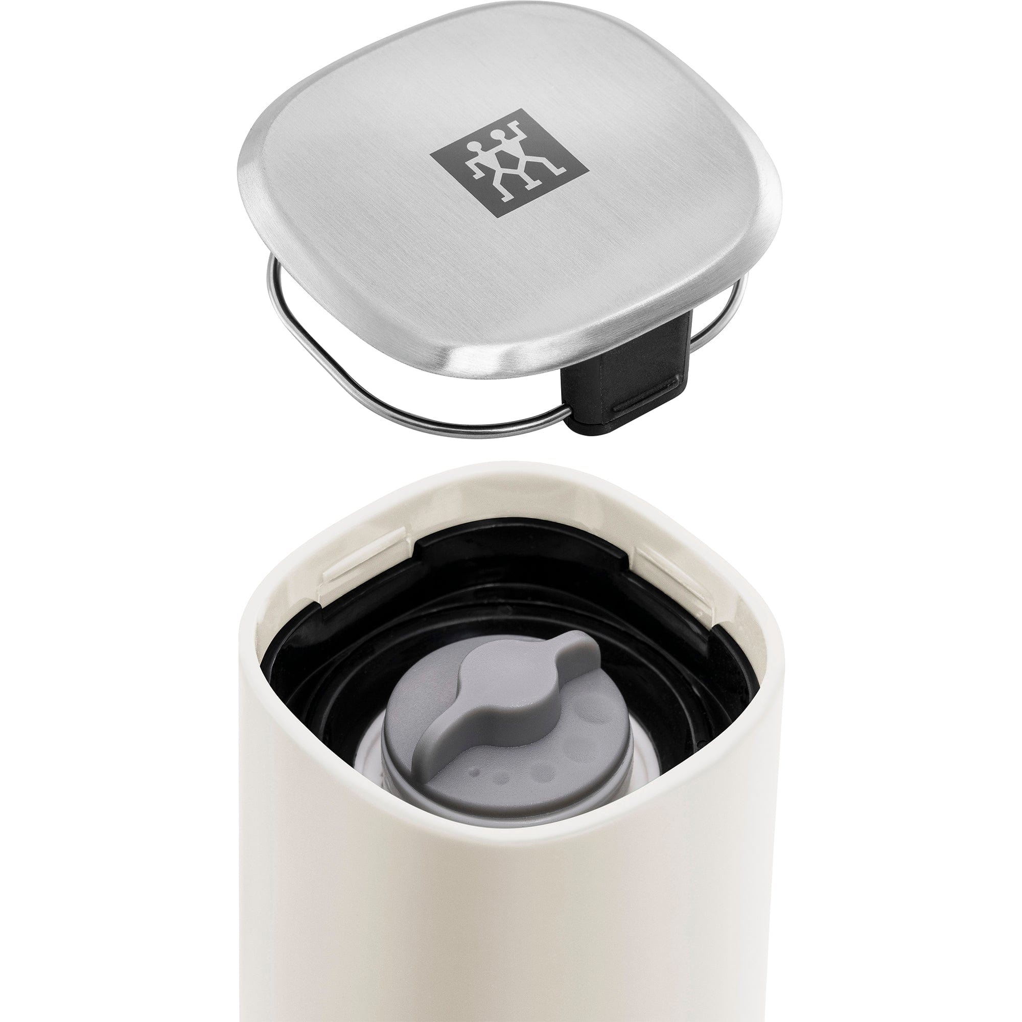 Zwilling Spices Upside-Down Manual Spice Mill, Ivory