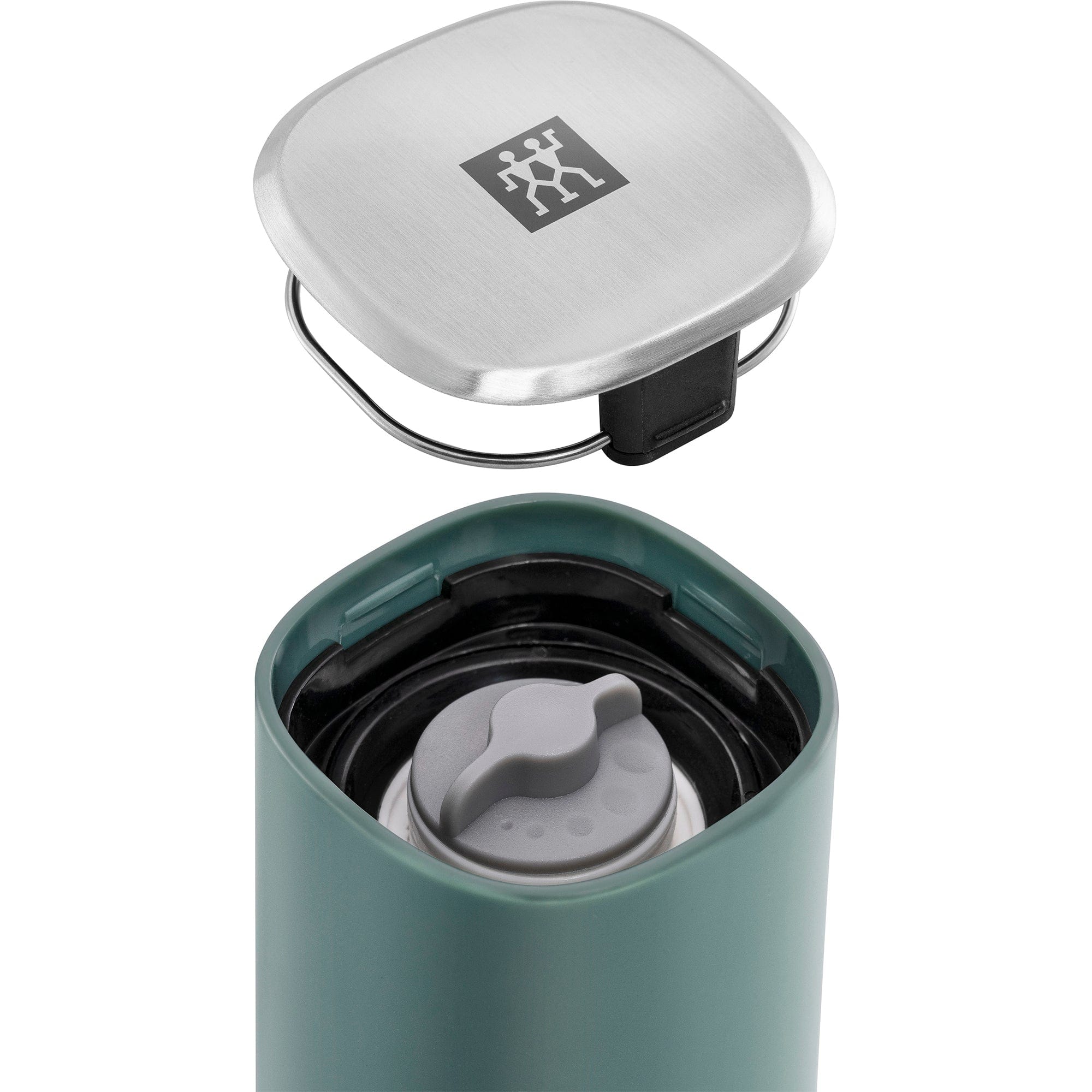 Zwilling Spices Upside-Down Manual Spice Mill, Sage Green