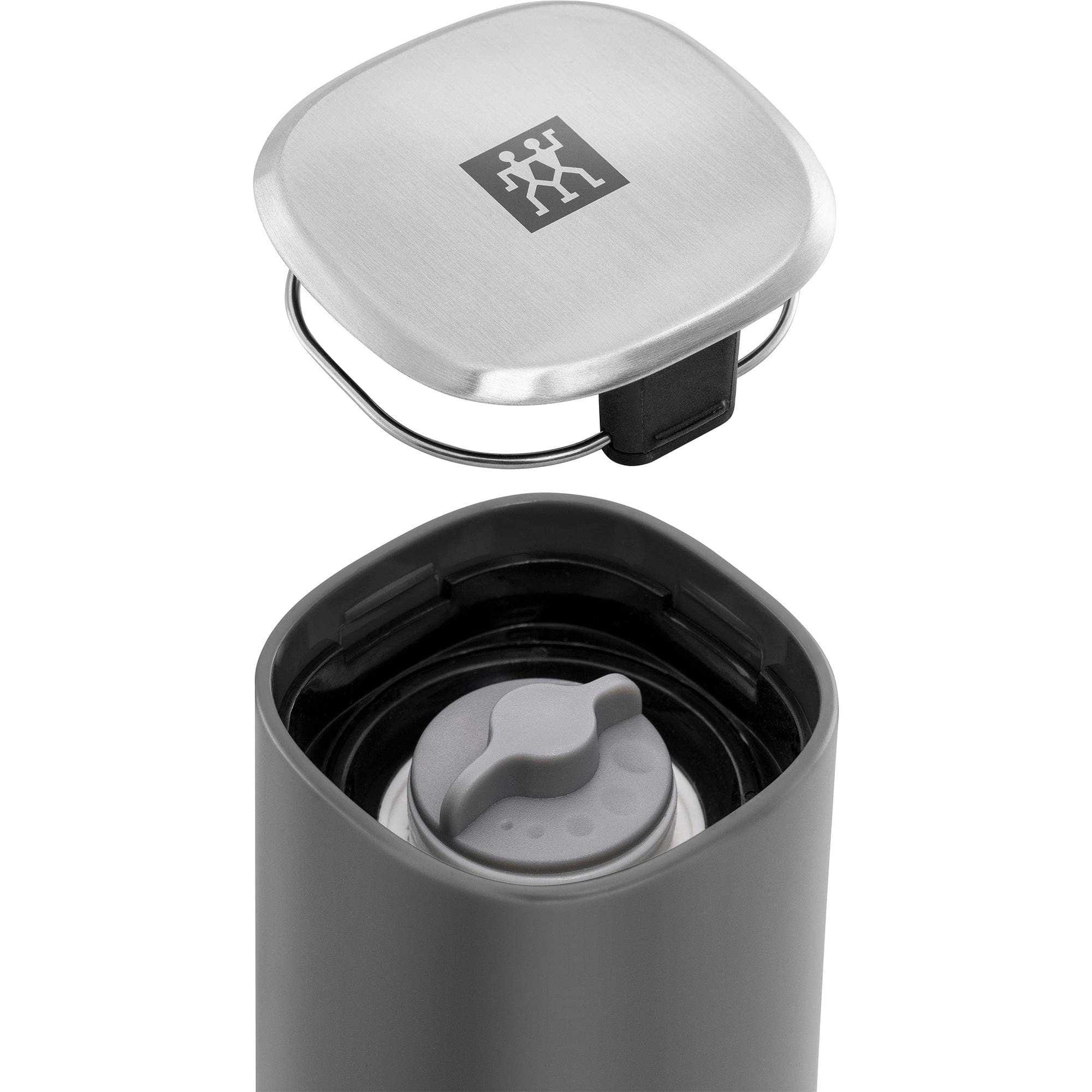 Zwilling Spices Upside-Down Manual Spice Mill, Grey