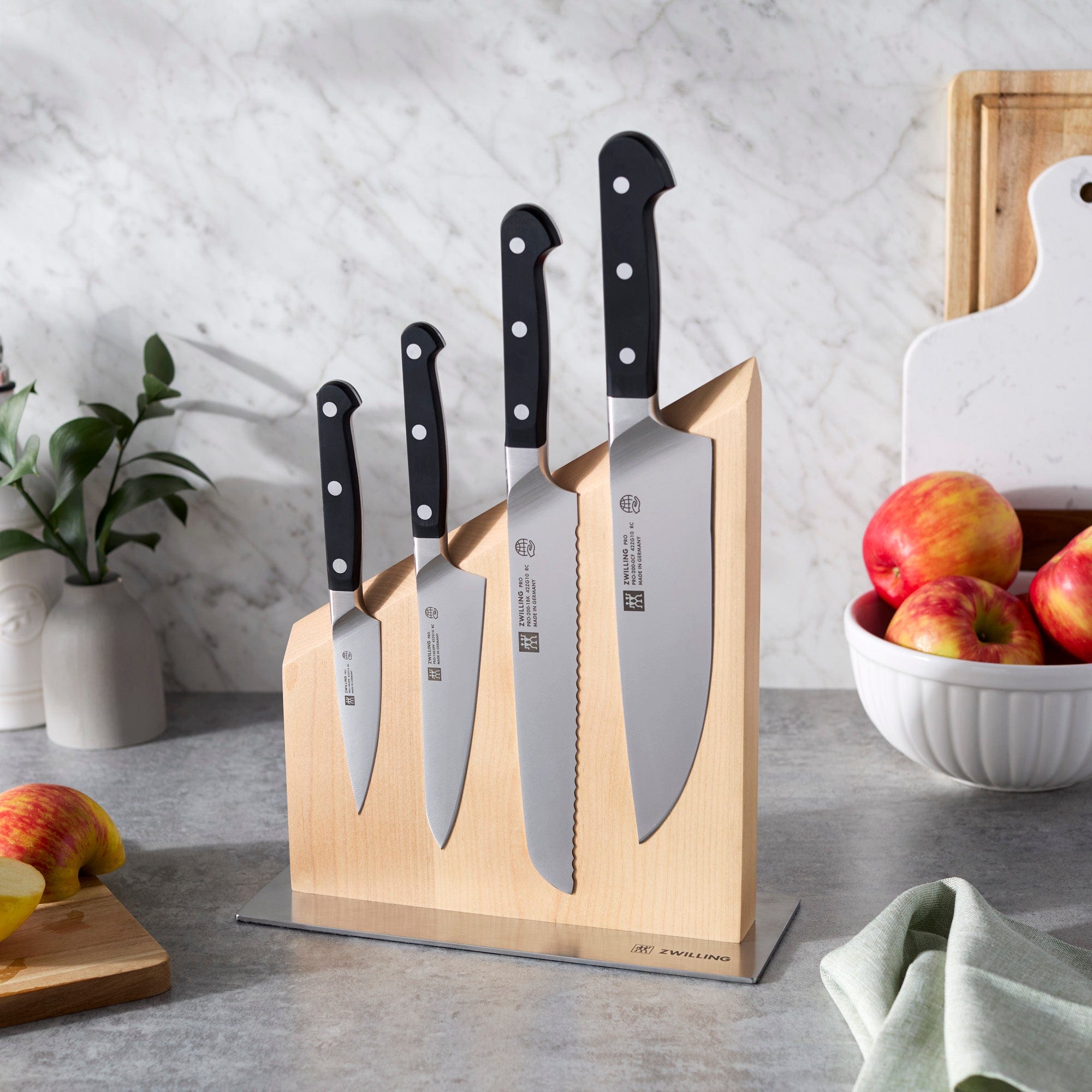 Zwilling Pro RC 5-pc Magnetic Knife Block Set