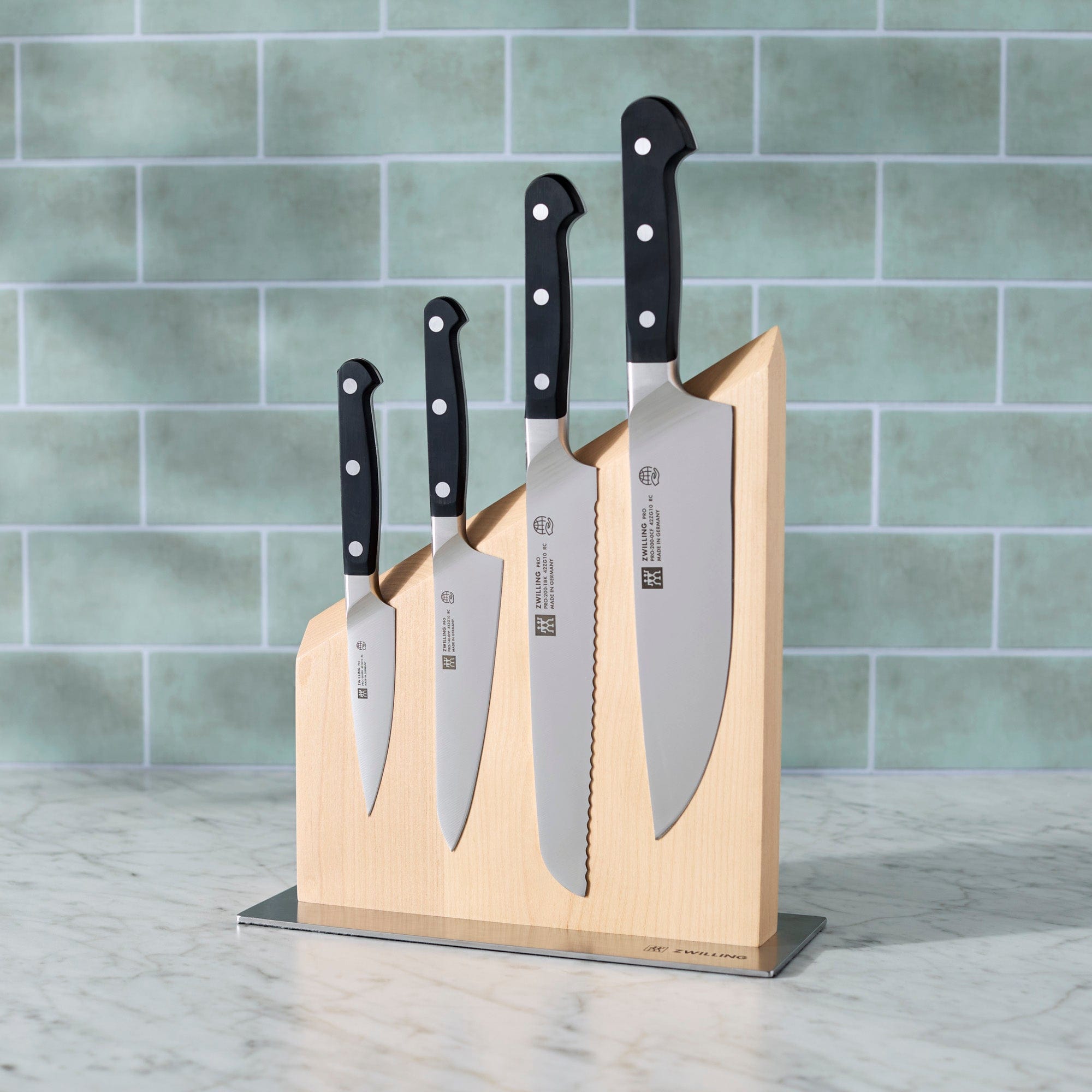 Zwilling Pro RC 5-pc Magnetic Knife Block Set