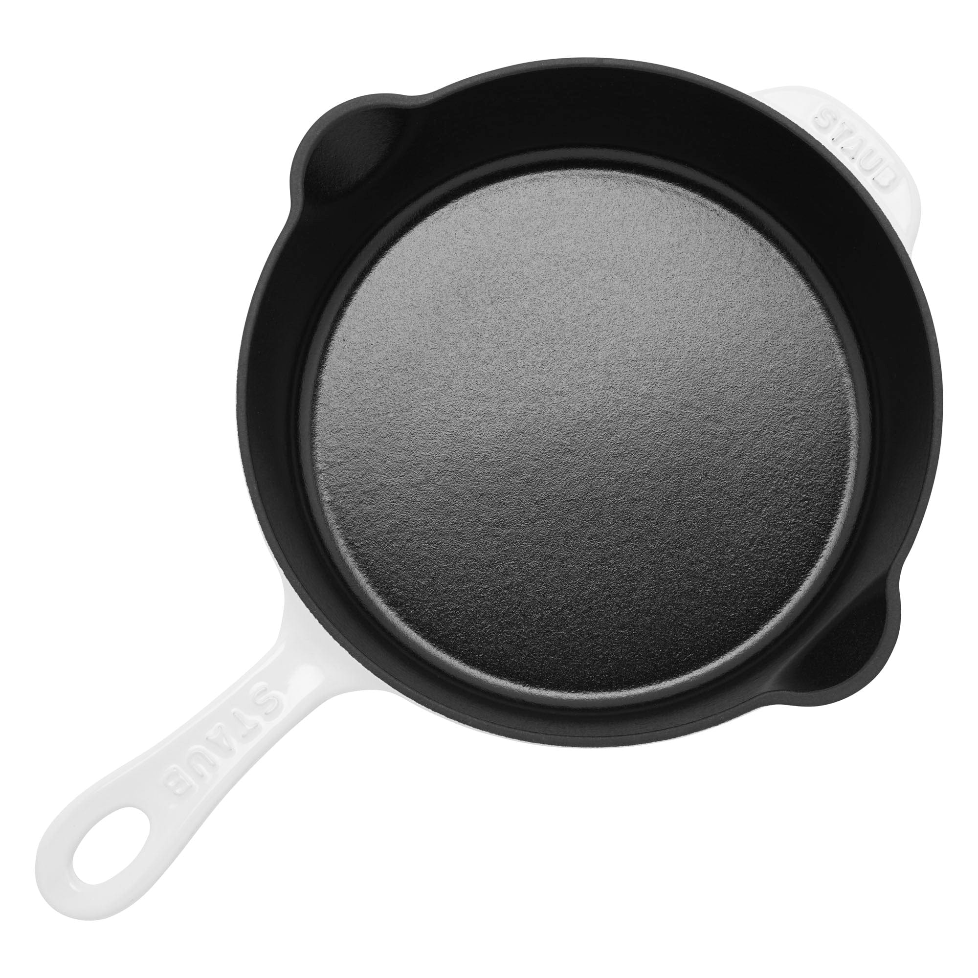 Staub Cast Iron 8.5-inch Traditional Deep Skillet - White