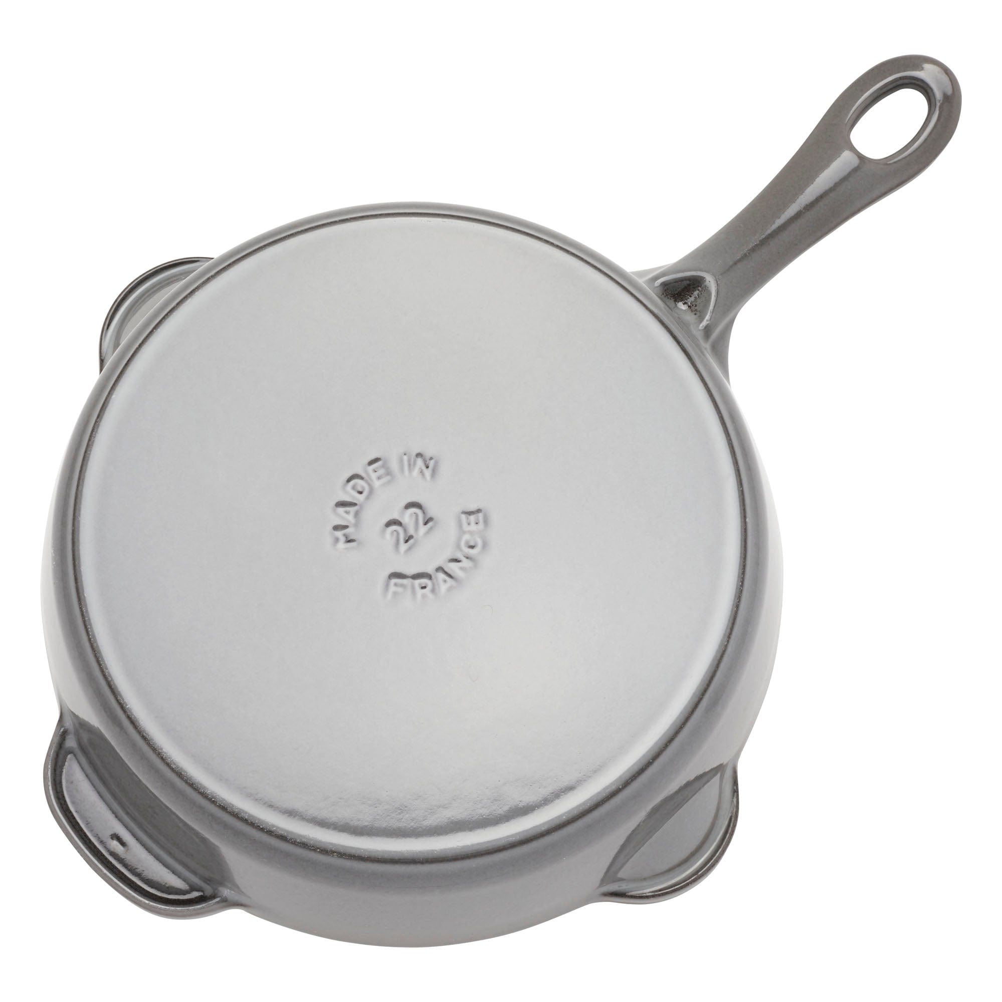 Staub Cast Iron 8.5-inch Traditional Deep Skillet - Graphite Grey