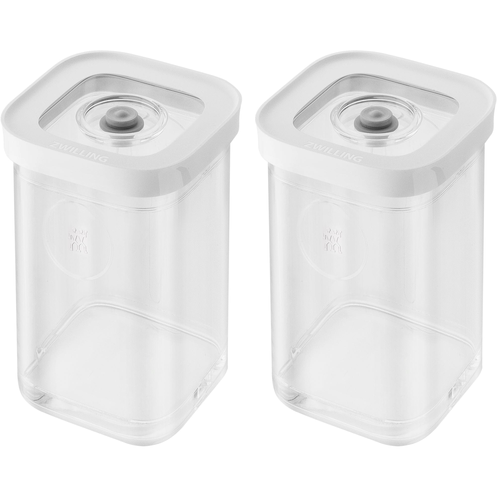 Zwilling Fresh & Save Cube Boxes, Plastic, Airtight Dry Food Storage Container, 2-pc Small Medium Height Cube Set, 2S Container, .87-qt