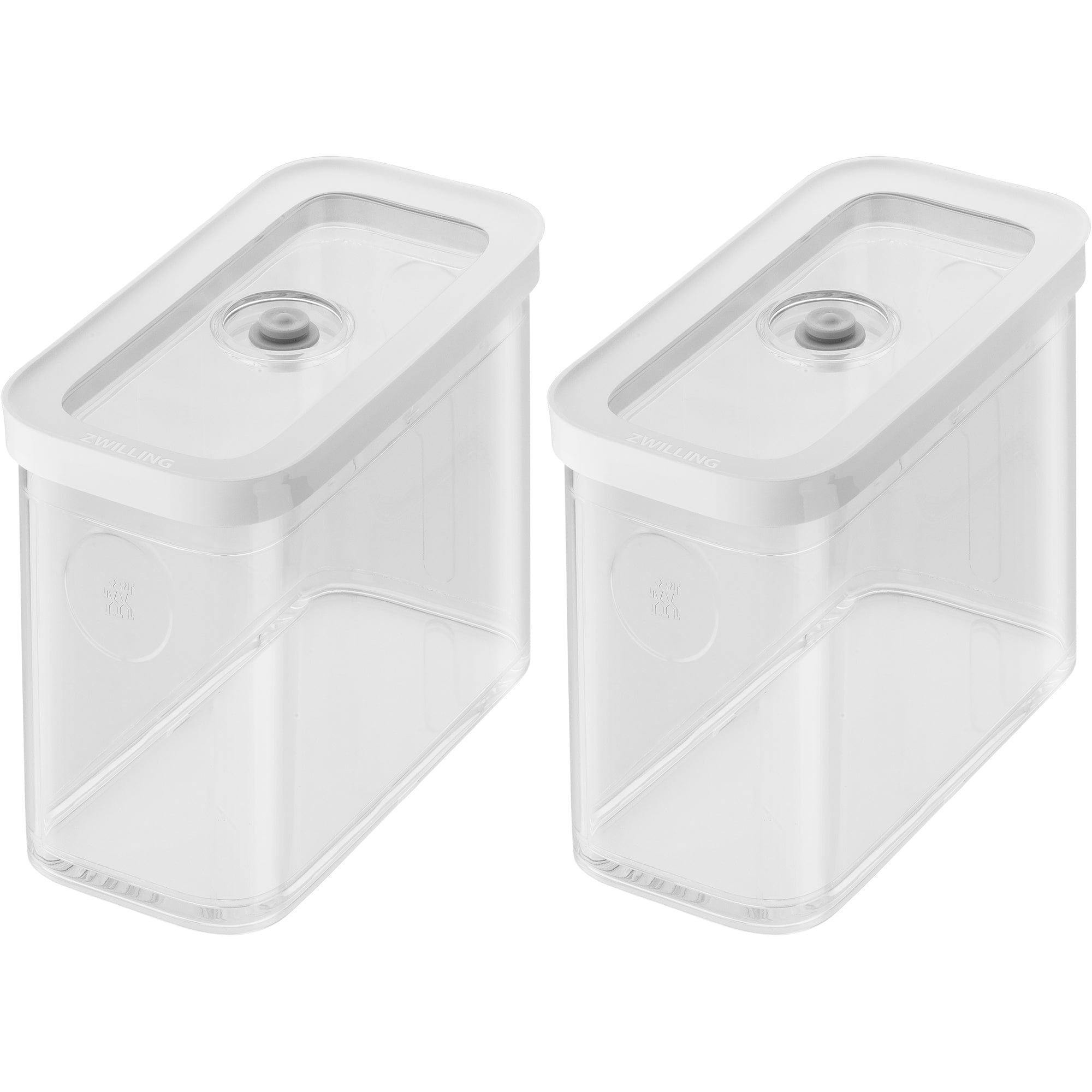 Zwilling Fresh & Save Cube Boxes, Plastic, Airtight Dry Food Storage Container, 2-pc Medium Tall Cube Set, 2M Container, 1.9-qt