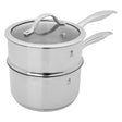 Henckels Aragon 2.5-qt Stainless Steel Saucepan with lid & steamer insert