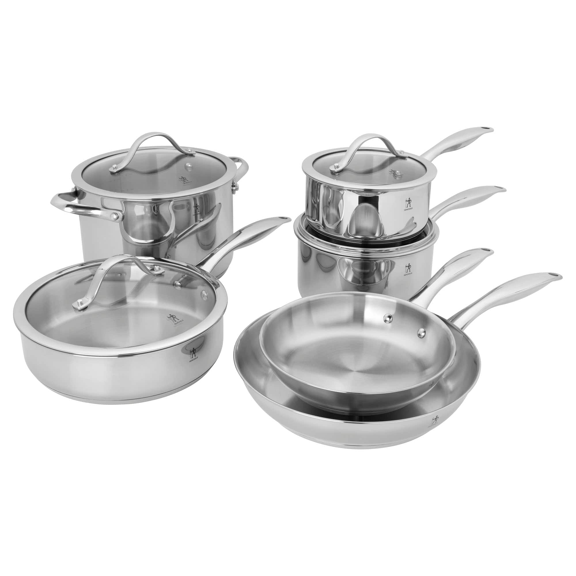 Henckels Aragon 10-pc Stainless Steel Cookware Set