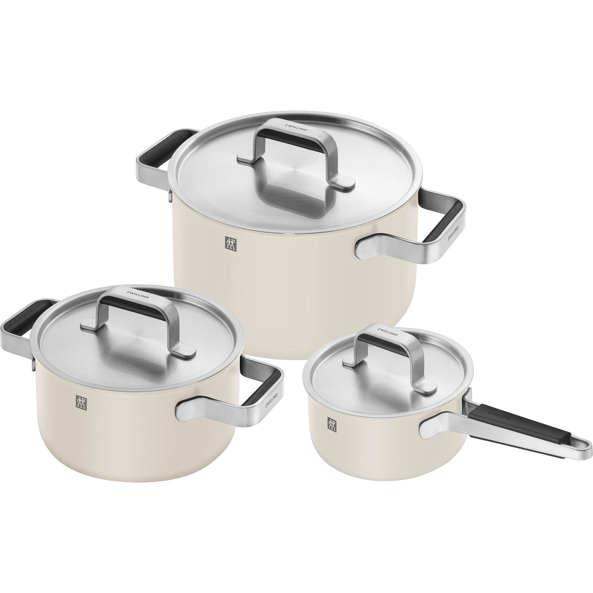 Zwilling Pure 6-pc Stainless Steel Cookware Set, Ivory