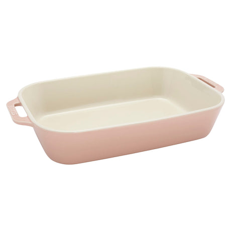 Staub Ceramic 3-pc Rectangular Baking Dish Set - Macaron Pastel Pink