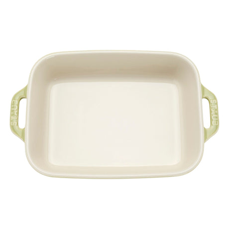 Staub Ceramic 3-pc Rectangular Baking Dish Set - Macaron Pastel Green