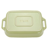 Staub Ceramic 3-pc Rectangular Baking Dish Set - Macaron Pastel Green