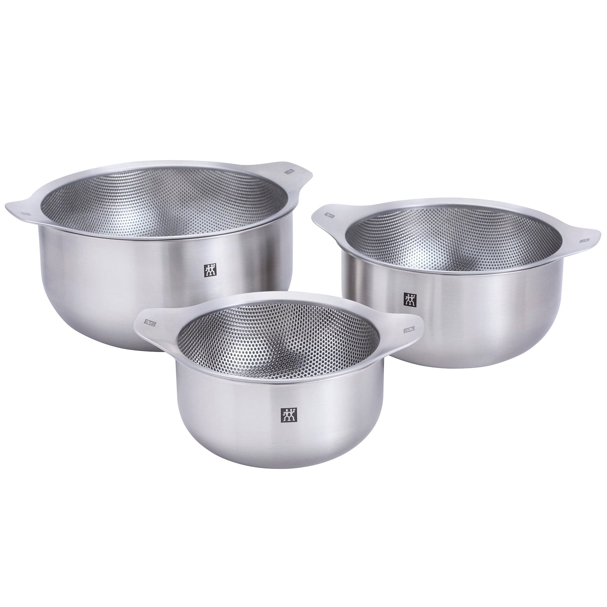 Zwilling Prep 6-pc Brushed Stainless Steels Nesting Bowls & Strainers Set