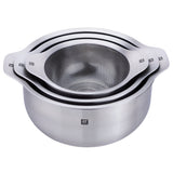 Zwilling Prep 6-pc Brushed Stainless Steels Nesting Bowls & Strainers Set