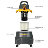 Koblenz WD 6 C212 6-Gallon 5.0 PHP Contractor Wet/Dry Vacuum Cleaner, Gray and Yellow