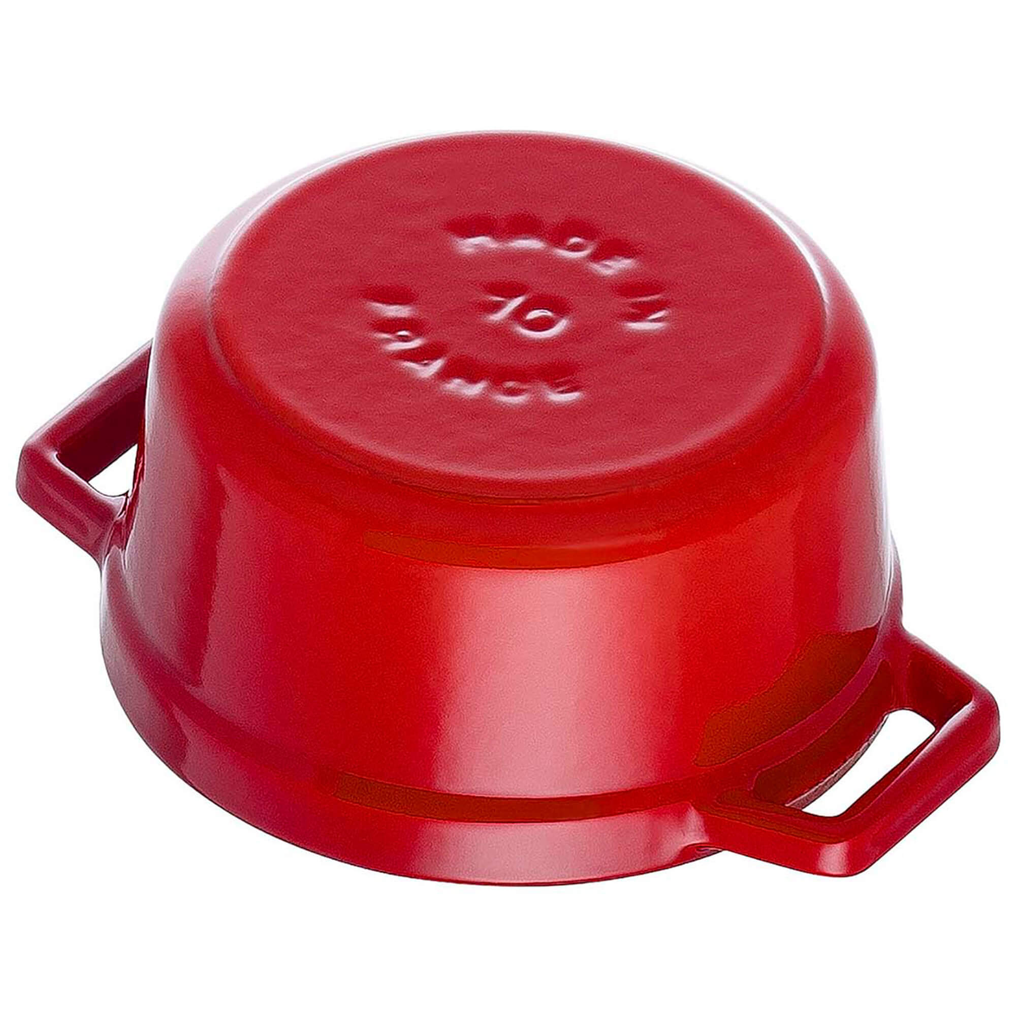 Staub Cast Iron Mini Round Cocotte, Dutch Oven, 0.25-quart, serves 1, Made in France, Cherry