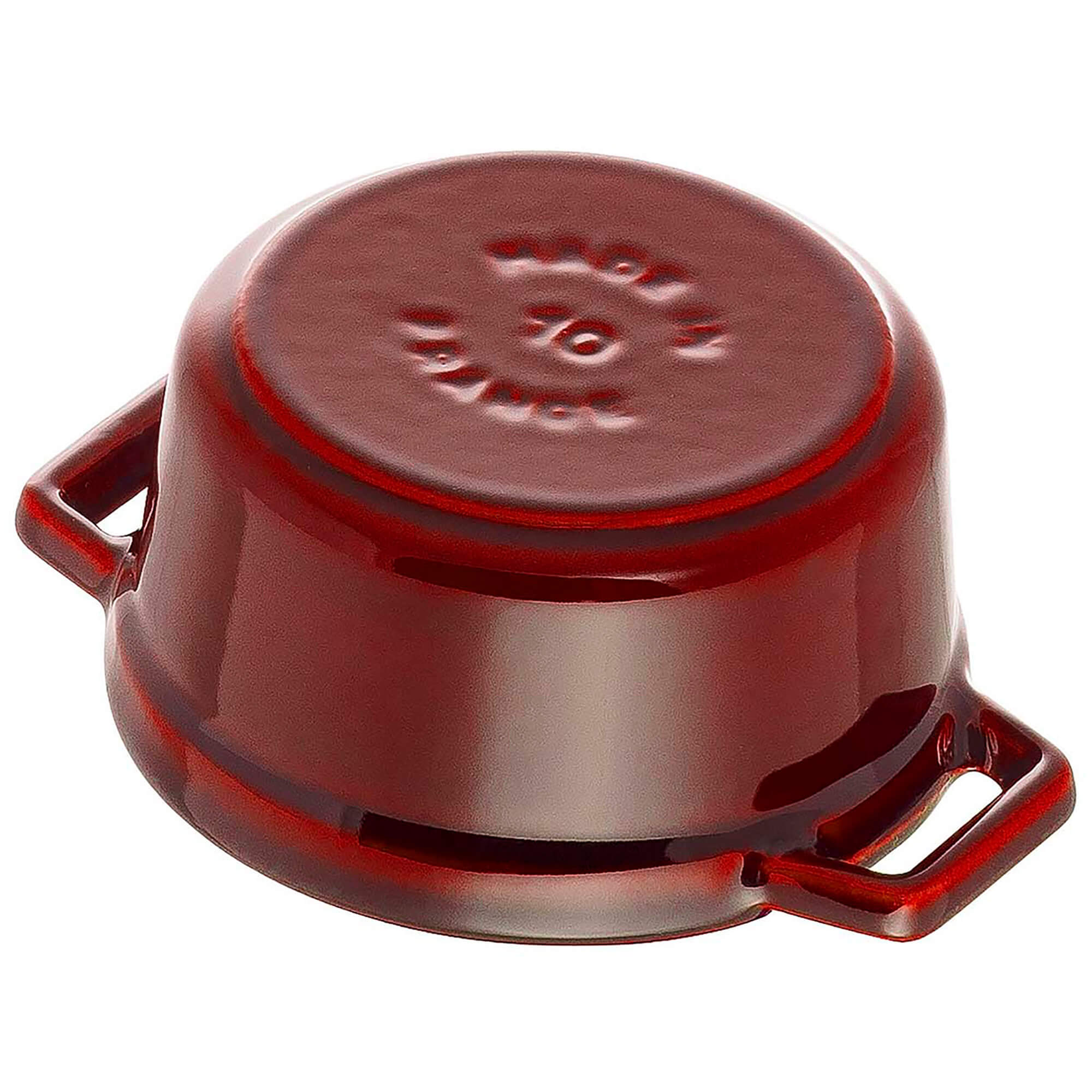 Staub Cast Iron 0.25-qt Mini Round Cocotte - Grenadine