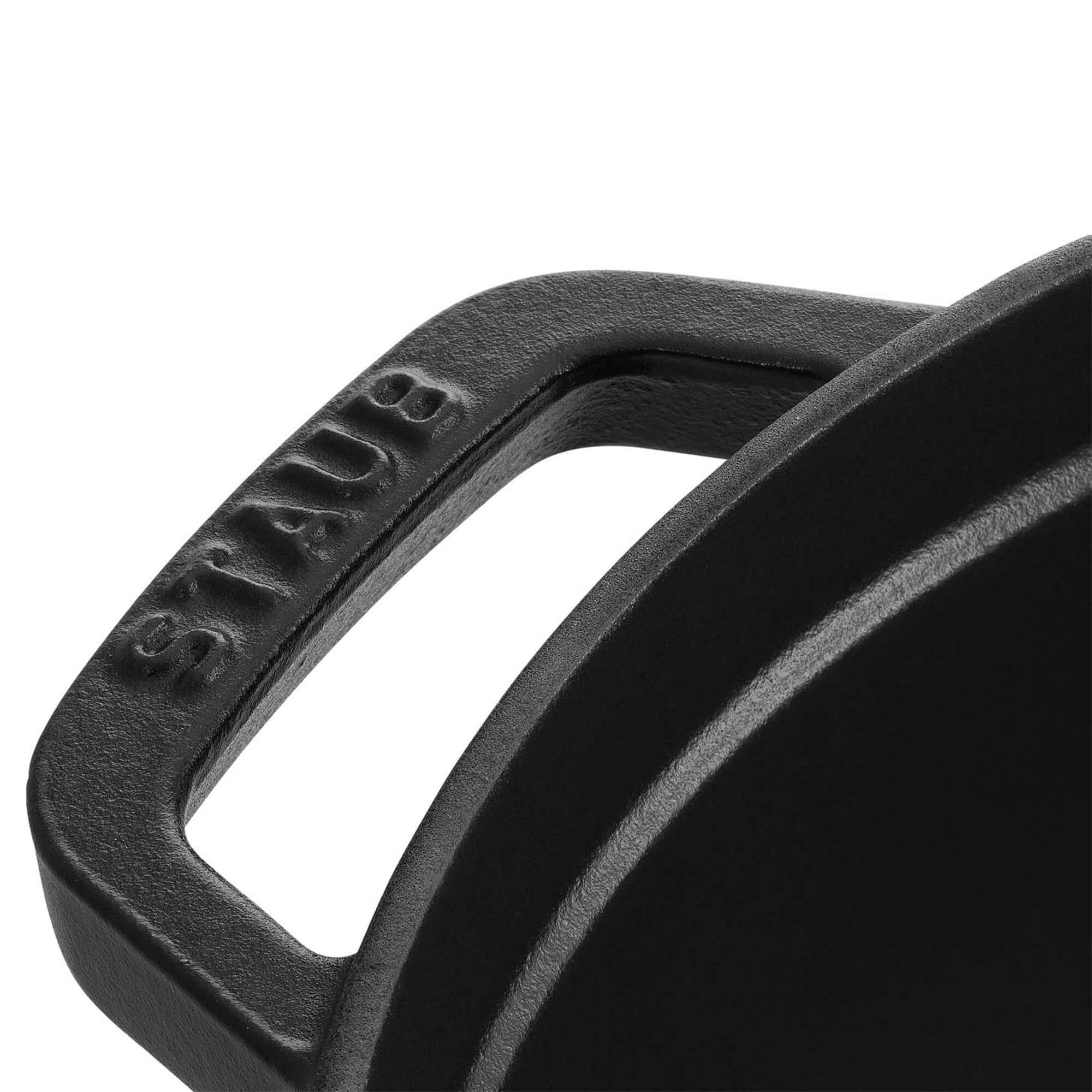 Staub Cast Iron 0.75-qt Round Cocotte - Matte Black