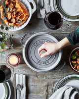Staub Cast Iron 4-qt Round Cocotte, Dutch Oven - Graphite Grey