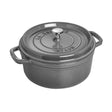 Staub Cast Iron 4-qt Round Cocotte, Dutch Oven - Graphite Grey