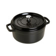 Staub Cast Iron 4-qt Round Cocotte, Dutch Oven -  Matte Black