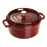 Staub Cast Iron 4-qt Round Cocotte, Dutch Oven - Grenadine