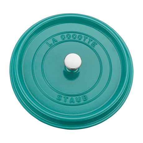 Staub Cast Iron 5.5-qt Round Cocotte, Dutch Oven - Turquoise