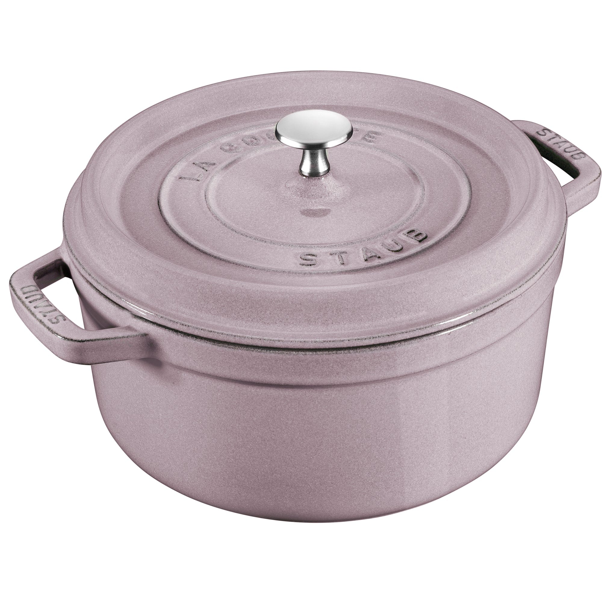 Staub Cast Iron 5.5-qt Round Cocotte - Lilac