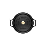 Staub Cast Iron 5.5-qt Round Cocotte, Dutch Oven - Matte Black