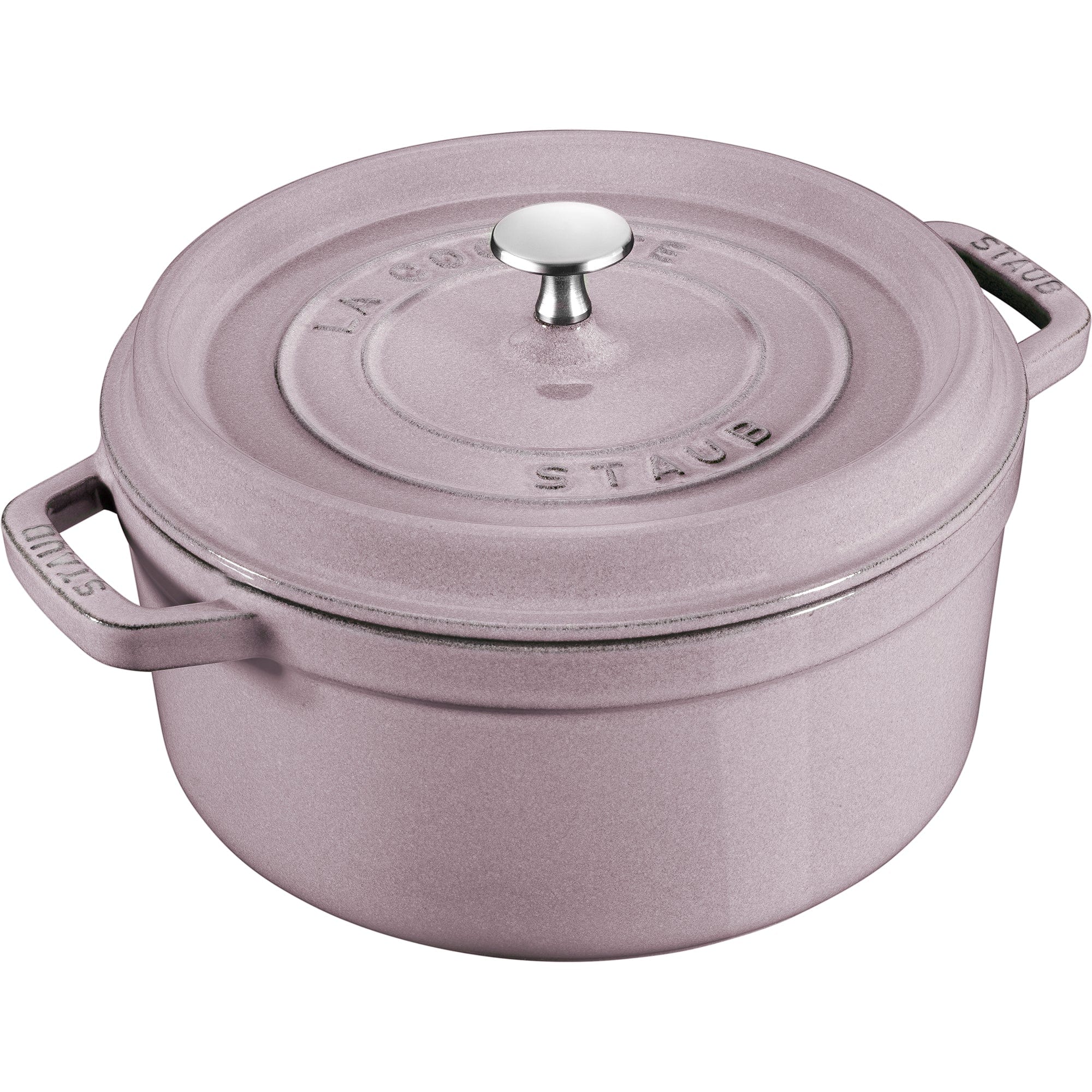 Staub Cast Iron 7-qt Round Cocotte - Lilac