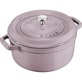 Staub Cast Iron 7-qt Round Cocotte, Dutch Oven - Lilac