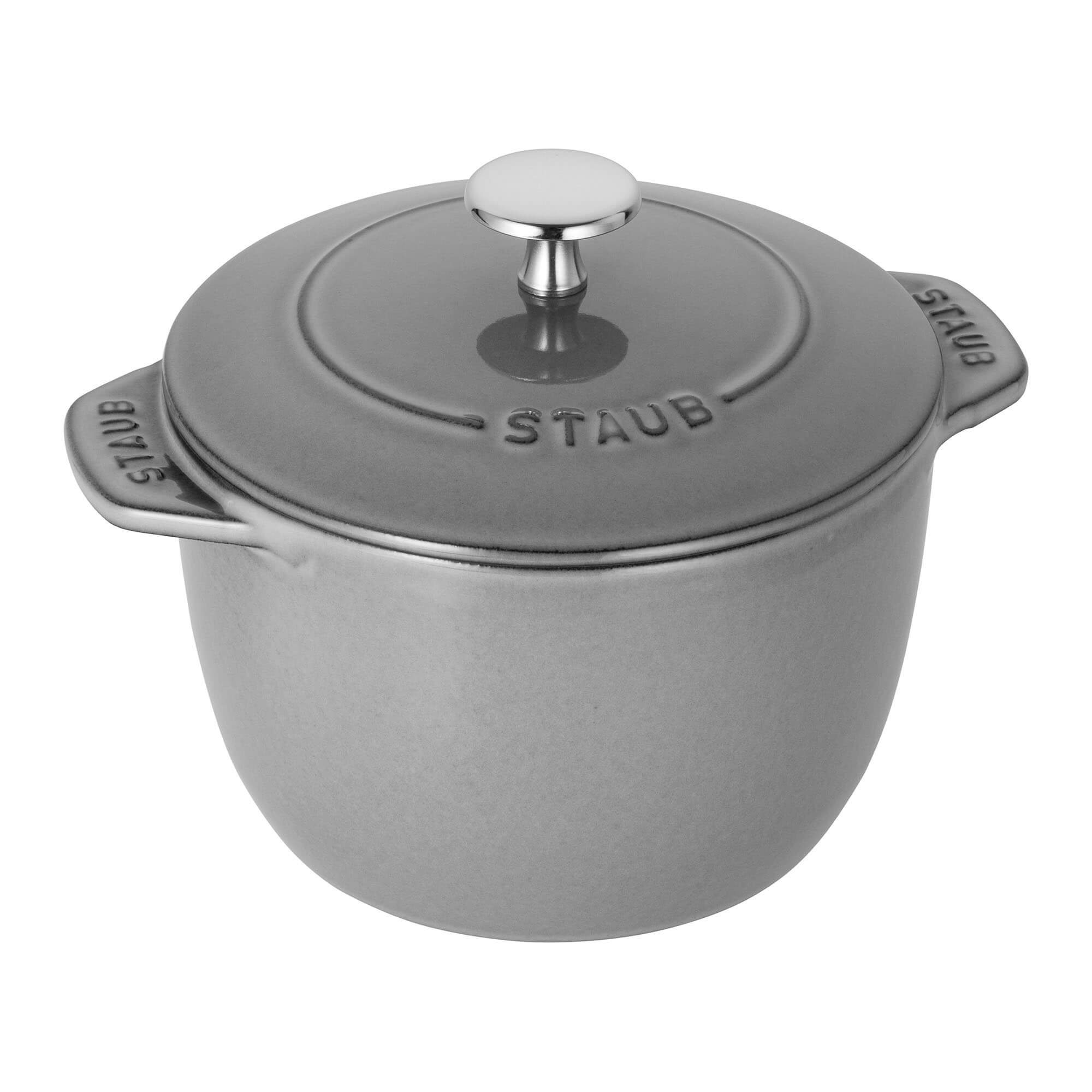 Staub Cast Iron 1.5-qt Petite French Oven - Graphite Grey